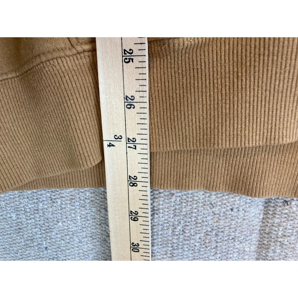 Mens Sz Medium The North Face Tan Hooded‎ Sweater Pullover
